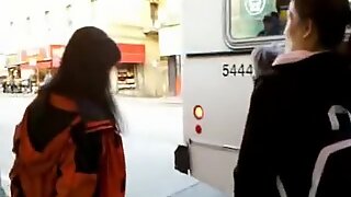 Bootycruise: chinatown 버스정류장 11: 중국인 중년여성 up-엉덩이 파티