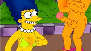 Simpsons und Futurama Hentai Orgien