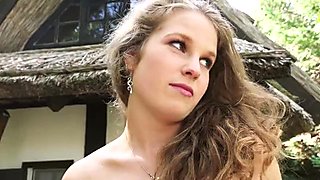 Czech girl Bunny Baby pounded in public