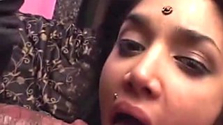 Kinky Indian hooker does her best while riding and sucking a dick for gooey sperm